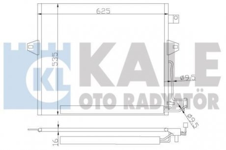 DB Радиатор кондиционера W164/X167,G/M/R-Class KALE 342630 (фото 1)