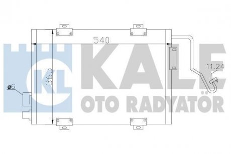 RENAULT Радиатор кондиционера Clio II 98- KALE 342810