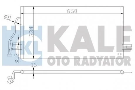 MITSUBISHI Радиатор кондиционера Carisma,Space Star 95- KALE 343155