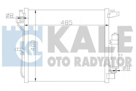 NISSAN Радиатор кондиционера Juke 1.5dCi 10- KALE 343160