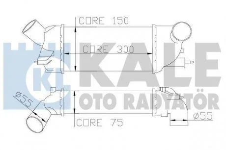 Интеркулер Citroen C5 Iii - Peugeot 407, 407 Sw Intercooler OTO RA KALE 343900
