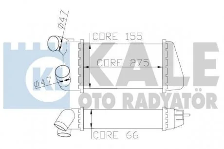 CITROEN Интеркулер C2/3,Peugeot 1007 1.4HDI KALE 344100