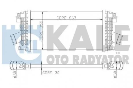 Интеркулер Chevrolet Cruze, Orlando, Opel Astra J, Astra J Gtc OTO RADYATOR KALE 344900