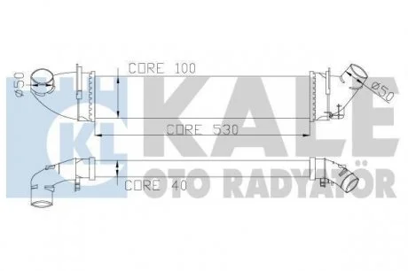 Интеркулер Dacia Logan - Renault Logan I, Logan Express Intercooler KALE 345080