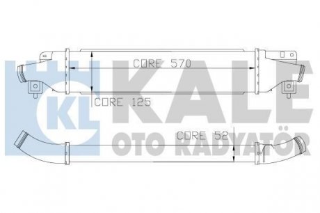 OPEL Интеркулер Corsa D 1.4/1.7CDTI 06- KALE 345500
