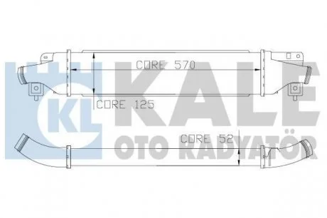 OPEL Интеркулер Corsa D 1.4/1.7CDTI 06- KALE 345500