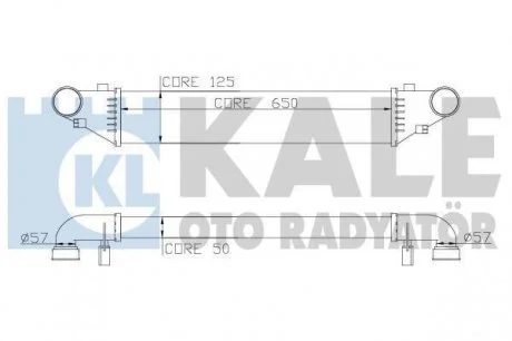 Интеркулер W203 2.0/2.7CDI KALE 347500