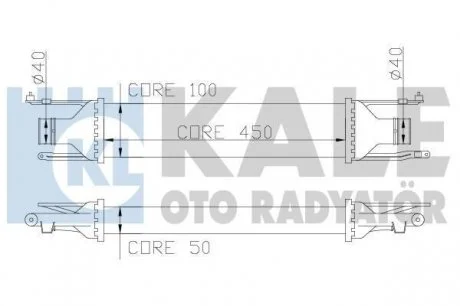 Интеркулер Opel Corsa D OTO RADYATOR KALE 348400