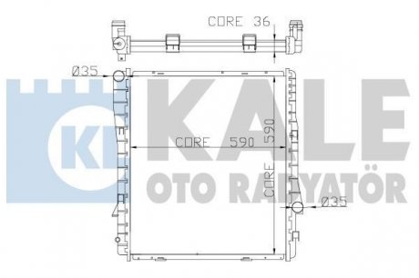 BMW Радиатор охлаждения X5 E53 3.0d/4.4/4.8 KALE 354200