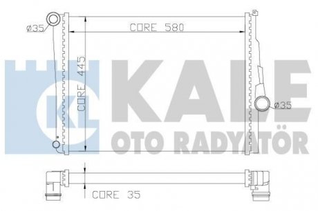 BMW Радиатор охлаждения 3 E46 1.6/3.0 KALE 354400 (фото 1)
