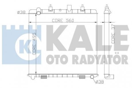 LANDROVER Радиатор охлаждения Range Rover II 3.9/4.6 98- KALE 359300 (фото 1)