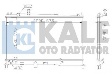 Радиатор охлаждения Mazda 6 OTO RADYATOR KALE 360000 (фото 1)
