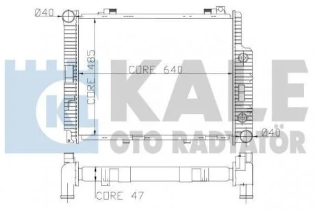 DB Радиатор охлаждения W210 2.9TD 96- KALE 361600