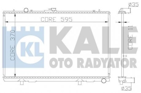 Радиатор охлаждения Mitsubishi L 200 OTO RADYATOR KALE 362200