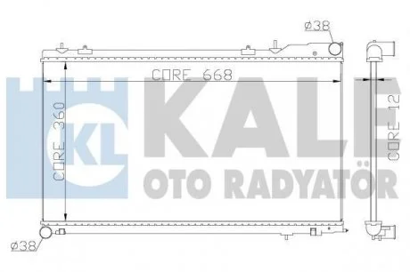 SUBARU Радиатор охлаждения Forester 2.0/2.5 02- KALE 364900
