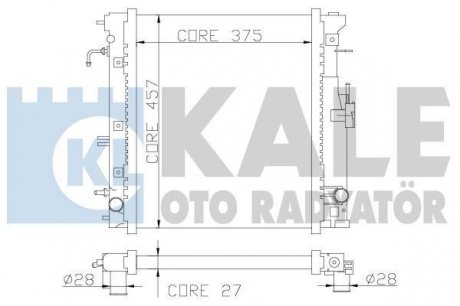 SUZUKI Радиатор охлаждения Jimny 1.3 98- KALE 365700 (фото 1)