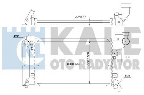 Радиатор охлаждения Toyota Avensis KALE 366900