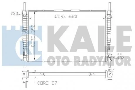 Радіатор охолодження Ford Mondeo III OTO RADYATOR KALE 368700