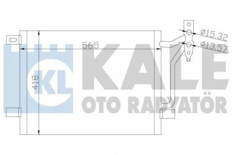 BMW Радиатор кондиционера 3 E46 KALE 376800