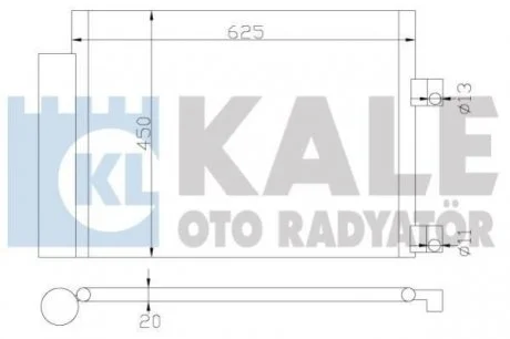 CITROEN Радиатор кондиционера C8,Jumpy,Fiat Ulysse,Peugeot 807,Expert 02- KALE 377300