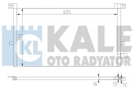 Радіатор кондиціонера Ford Mondeo III (02-) OTO RADYATOR KALE 378700