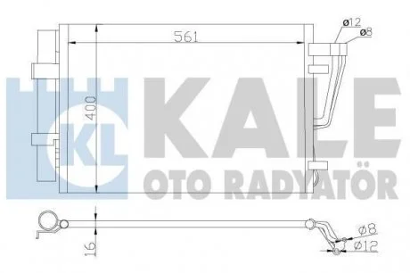 Радиатор кондиционера Hyundai I30, Kia CeeD, Pro CeeD OTO RADYATOR KALE 379200