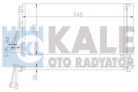 HYUNDAI Радиатор кондиционера Grandeur,NF V,Sonata VI,Kia Magentis 05- KALE 379800