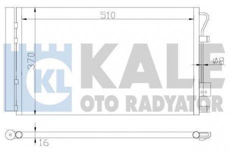 Радиатор кондиционера Accent 1.4,1.6 (10-) OTO RADYATOR KALE 380200