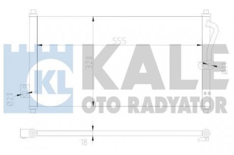 HONDA Радиатор кондиционера CR-V I 95- KALE 380500 (фото 1)