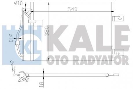 DB Радиатор кондиционера W168 97-00 KALE 380900 (фото 1)
