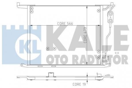 DB Радиатор кондиционера S-Class W220 98- KALE 381400