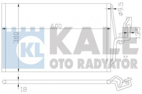 OPEL Радиатор кондиционера Combo Tour,Corsa C KALE 382000