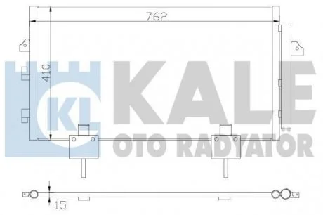 Радиатор кондиционера Toyota Rav 4 II OTO RADYATOR KALE 383400
