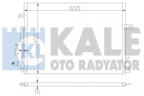 JEEP Радиатор кондиционера Grand Cherokee II 2.7CRD/4.7 99-03 KALE 385700