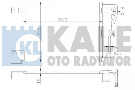 JEEP Радиатор кондиционера Grand Cherokee 4.0/5.9 91- KALE 385900