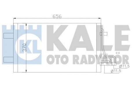Радиатор кондиционера Ford C-Max, Focus C-Max, Focus II OTO RADYATOR KALE 386100 (фото 1)