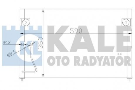 MAZDA Радиатор кондиционера 626 V 97- KALE 387000 (фото 1)