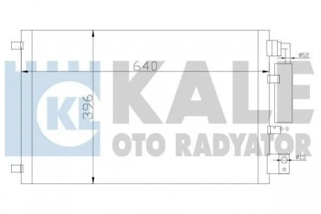 NISSAN Радиатор кондиционера Qashqai 1.6/2.0 07- KALE 388600