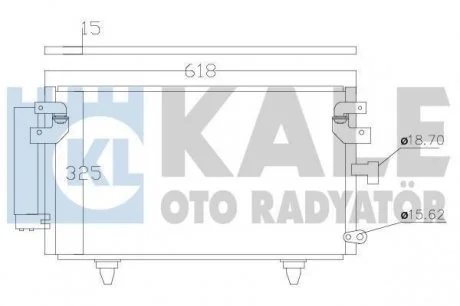 SUBARU Радиатор кондиционера Legacy IV,Outback 03- KALE 389900