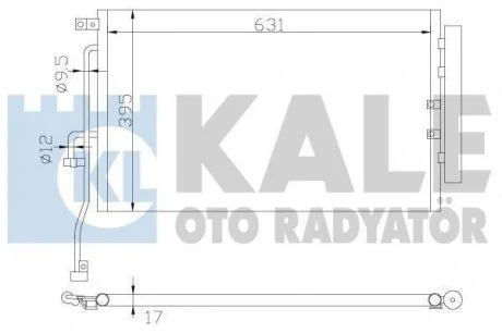 Радиатор кондиционера Chevrolet Captiva, Opel Antara OTO RADYATOR KALE 391000
