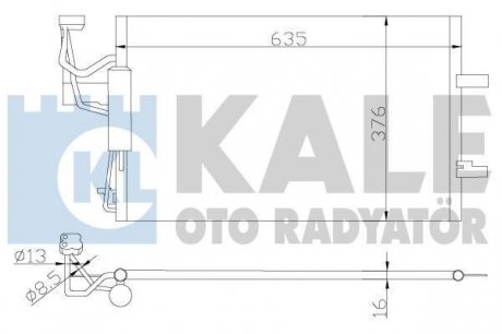 MAZDA Радиатор кондиционера Mazda 3/5 03- KALE 392200 (фото 1)