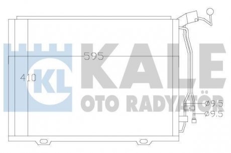 DB Радиатор кондиционера W202 2.0/2.2CDI 98- KALE 392500 (фото 1)