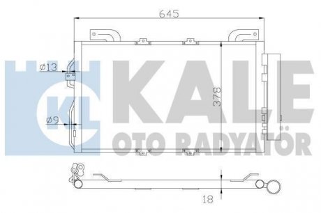 DB Радиатор кондиционера W203 KALE 392900 (фото 1)