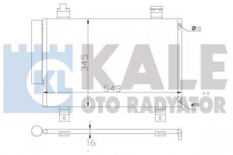 SUZUKI Радиатор кондиционера Swift III,IV 05- KALE 394000 (фото 1)