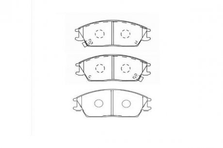 Тормозные колодки дисковые KAVO BP-3004 (фото 1)