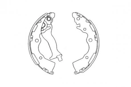PARTS KIA Тормозные колодки задние CeedPride Rio (05-) KAVO KBS-4405