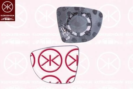 Фото 1 - скло дзеркала, дзеркало заднього огляду, прав. KLOKKERHOLM 60341062 Скло дзеркала, дзеркало заднього огляду, прав. KLOKKERHOLM 60341062 (фото 1)