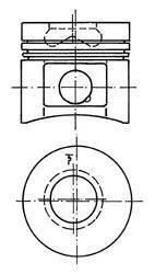Поршень двигателя KOLBENSCHMIDT 40073600