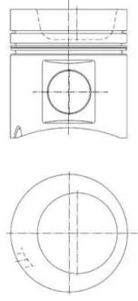 Поршень двигуна KOLBENSCHMIDT 40250600