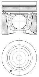 Поршень двигуна KOLBENSCHMIDT 40270600